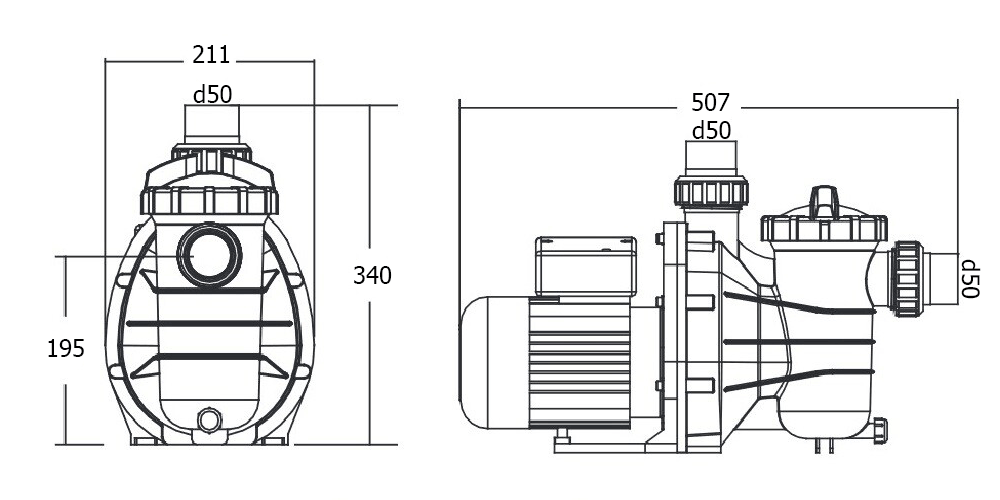насос emaux ss033 (5,3 м3/ч)