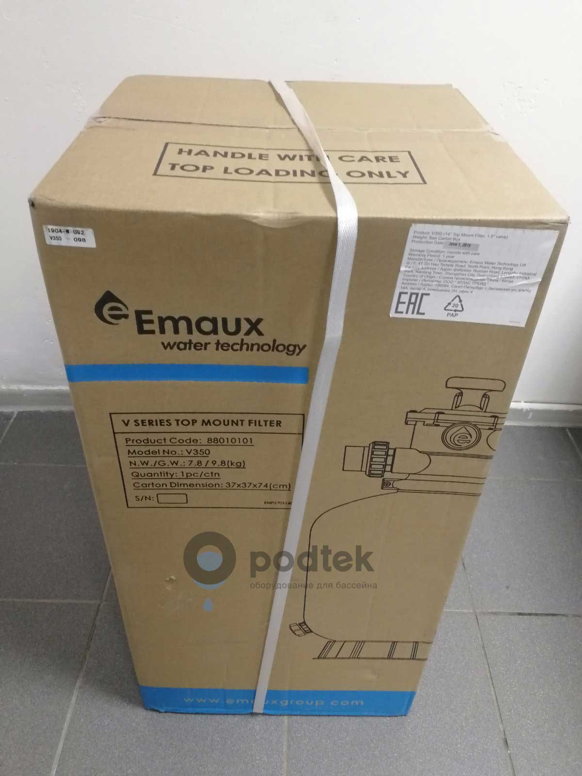 фильтр песочный emaux v 350 (д.355 мм, верх.подсоед.)