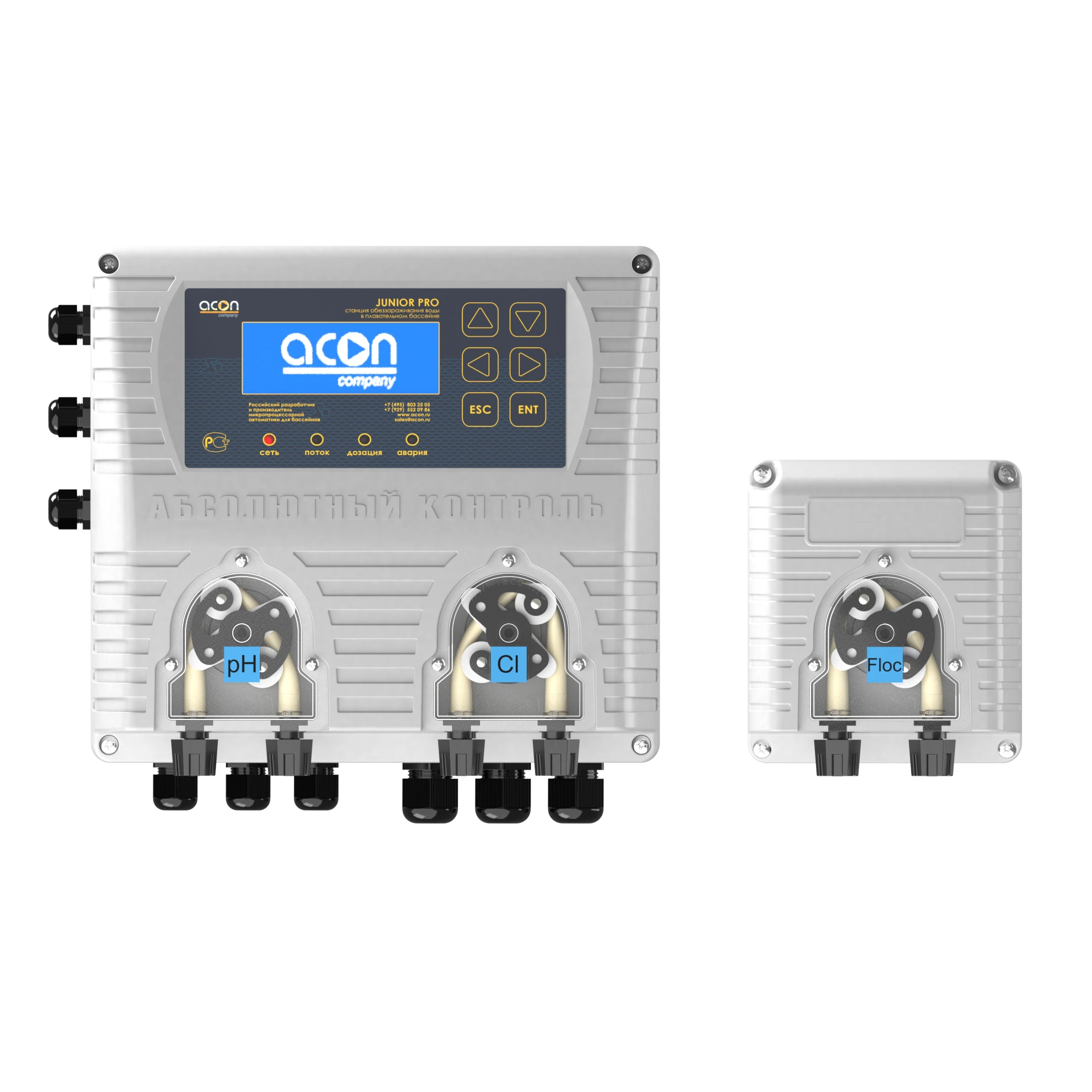 автоматическая станция acon junior pro (cl, ph, rx до 250 м³)