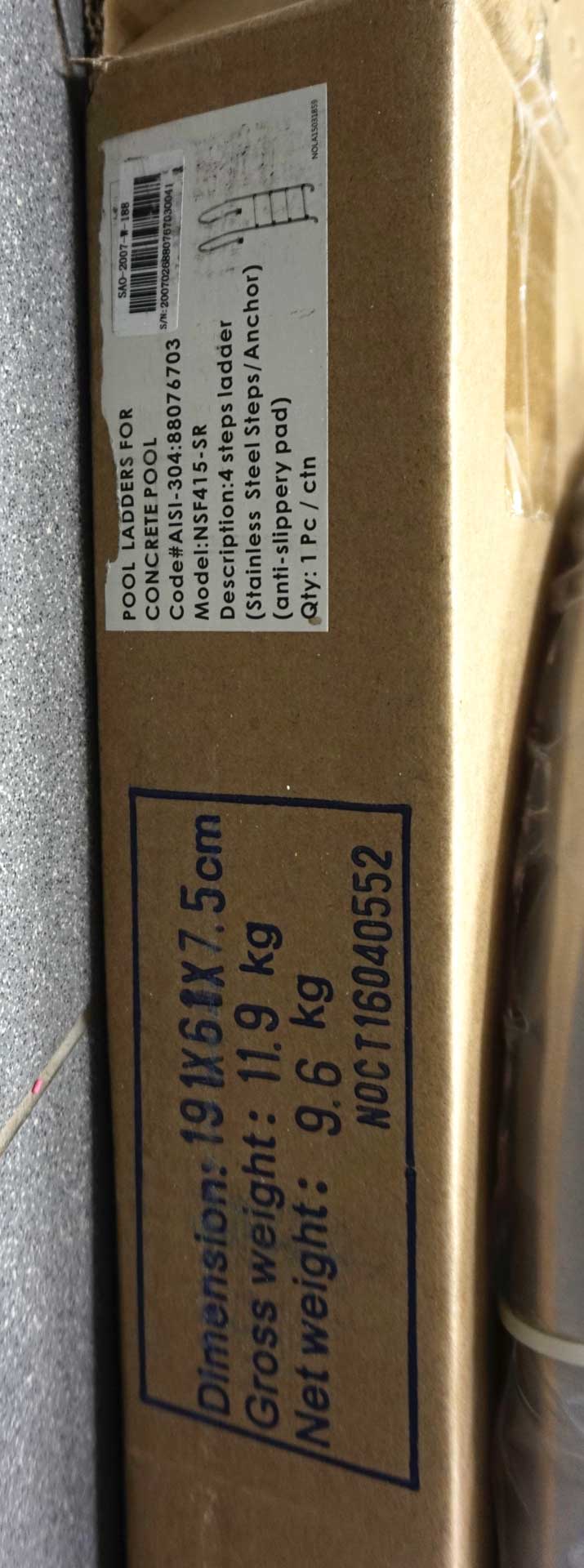 лестница emaux nsf 4 ступени (aisi-304)